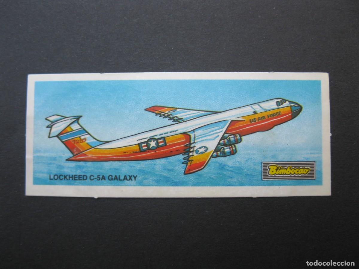 Coleccionismo Cromos antiguos: CROMO - AVIONES - N&ordm; 2 - LOCKHEED C-5A GALAXY - BIMBOCAO - BIMBO - NUNCA PEGADO.