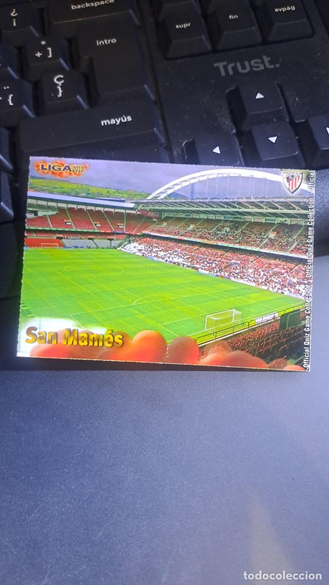 Coleccionismo Cromos antiguos: QUIZ GAME 2013 ESTADIO SAN MAMES 245 MATE ATHLETIC CLUB BILBAO FICHA LIGA 2012 2013 12 13 MUNDICROMO