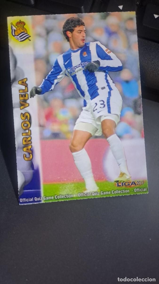Coleccionismo Cromos antiguos: QUIZ GAME 2013 CARLOS VELA 381 REAL SOCIEDAD FICHAS LIGA 2012 2013 12 13 MUNDICROMO