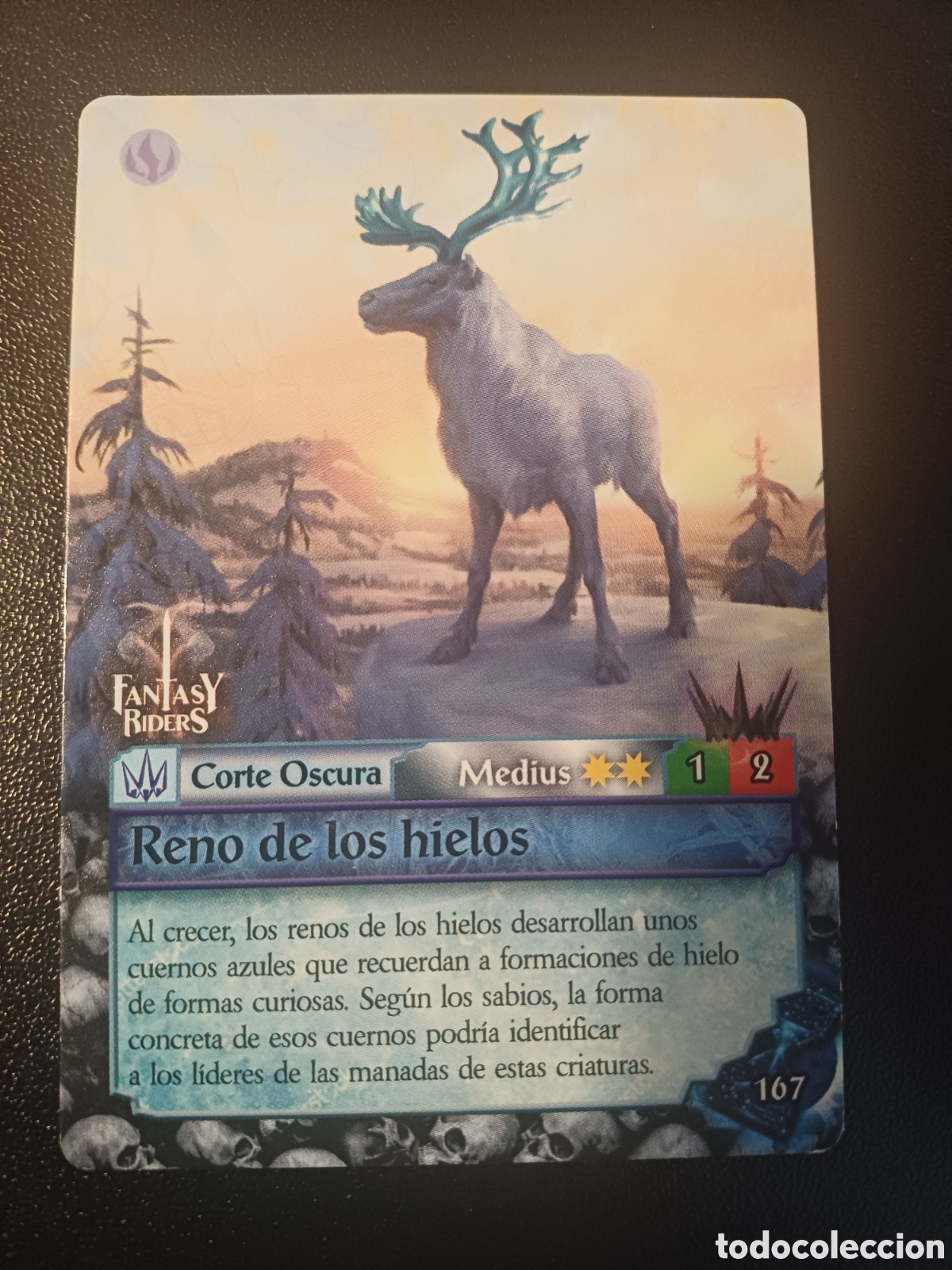 Collezionismo Figurine antiche: #167 RENO DE LOS HIELOS MEDIUS FANTASY RIDERS EL RESURGIR DE LOS DRAGONES 2021
