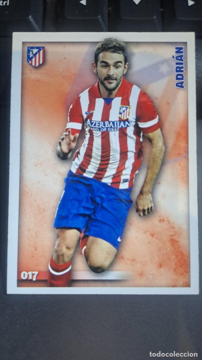 Coleccionismo Cromos antiguos: LAS FICHAS DE LA LIGA QUIZ 2015 ADRIAN 17 ATLETICO MADRID CROMO LIGA 2014 2015 14 15 MUNDICROMO