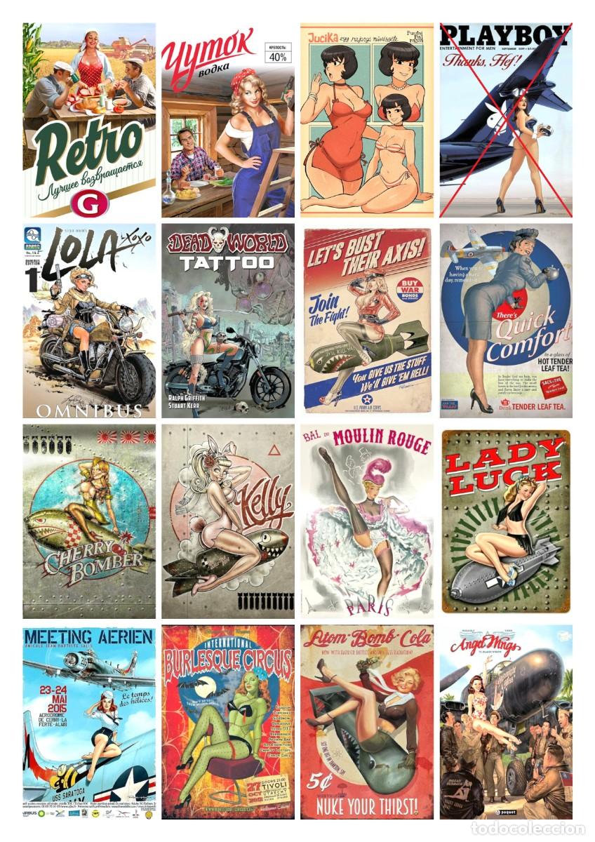 Coleccionismo Cromos antiguos: PEGATINAS 3x1 EURO!! 46x70 mm PIN-UP, VINTAGE, RUSSIAN GIRLS, FANTASY, BURLESQUE, MOULIN ROUGE
