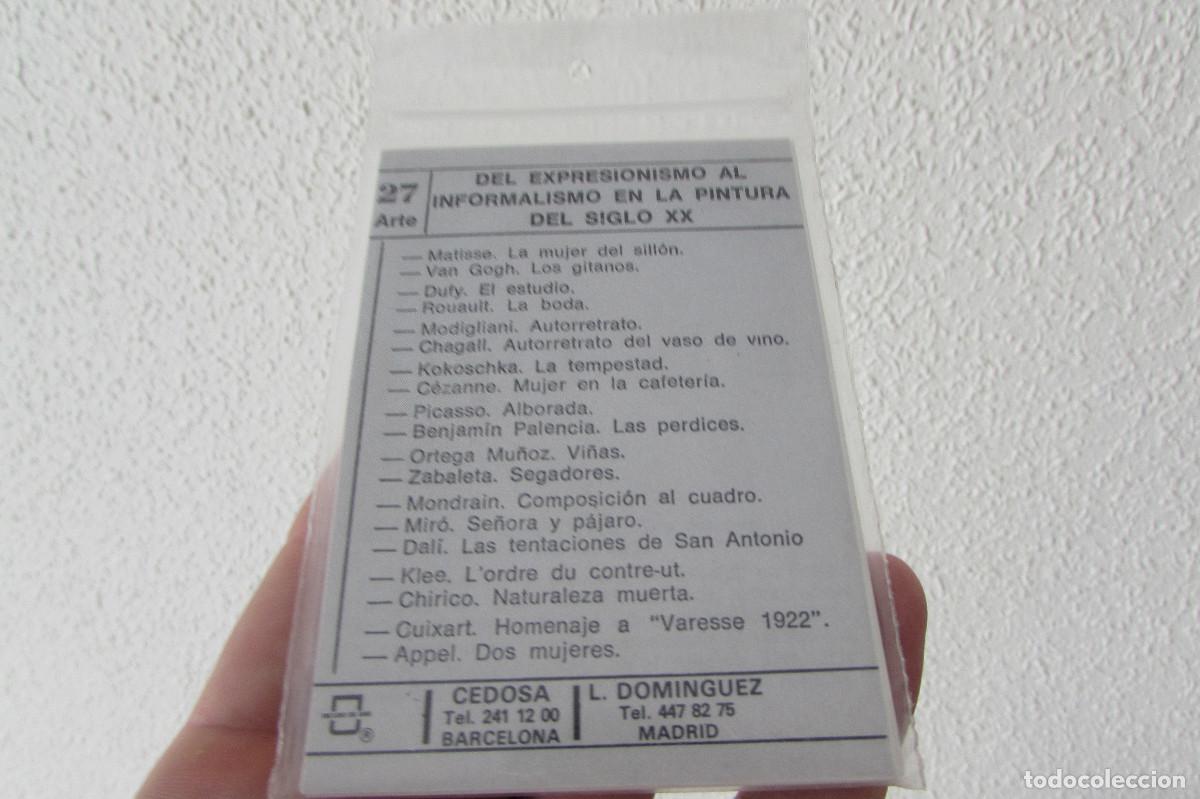 Coleccionismo Cromos antiguos: SOBRE SERIE 27 ARTE (19 CROMOS) - CEDOSA / L. DOMINGUEZ