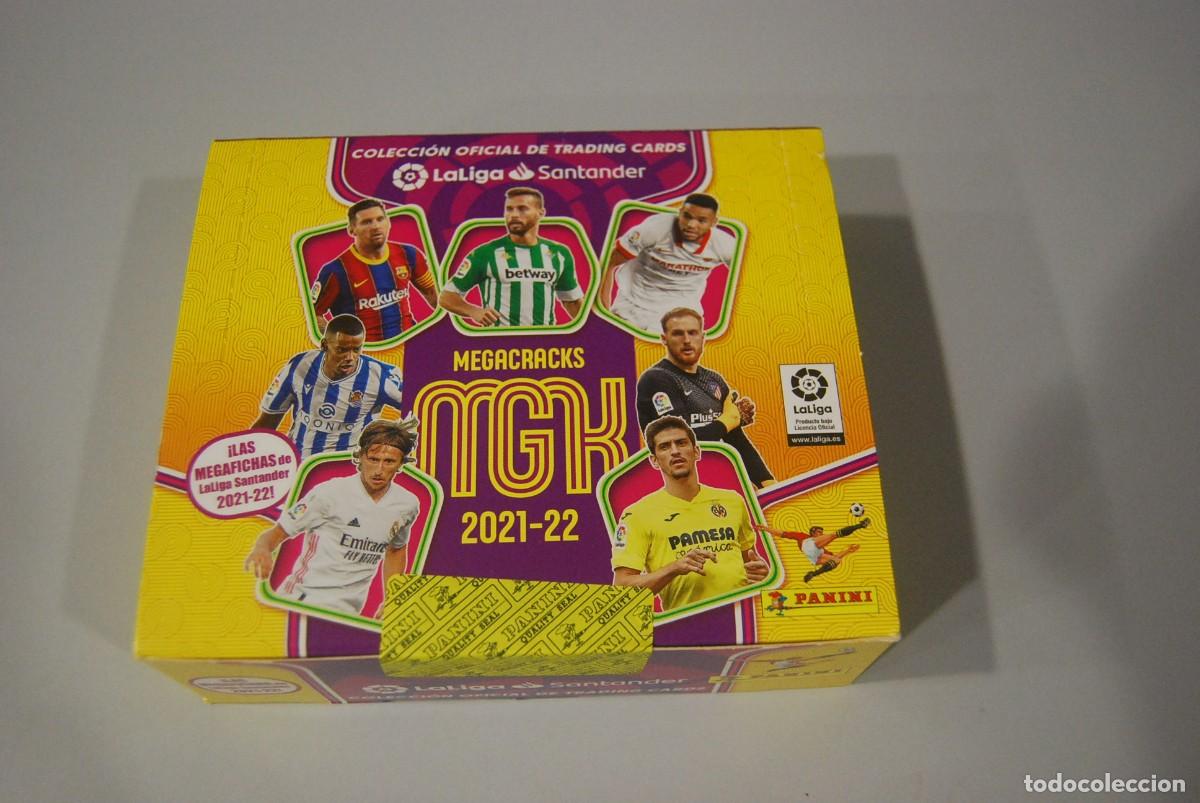 Coleccionismo Cromos antiguos: CAJA PRECINTADA MEGACRACKS 2021-22, CONTIENE 24 SOBRES (VER FOTOGRAFIAS Y DESCRIPCION)