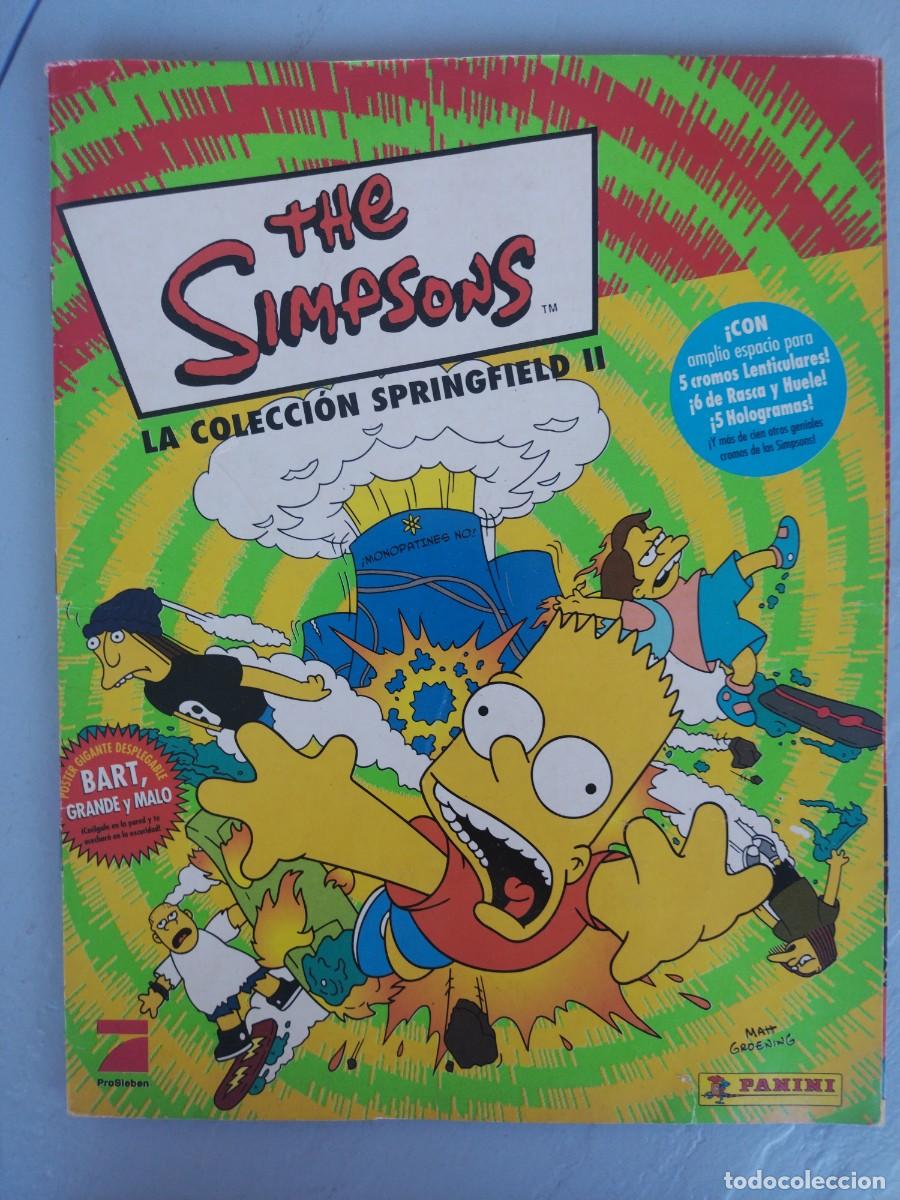 Coleccionismo Cromos antiguos: ALBUM CROMOS THE SIMPSON. LA COLECCI&Oacute;N SPRIGFIELD II. A falta solo de 1 cromo