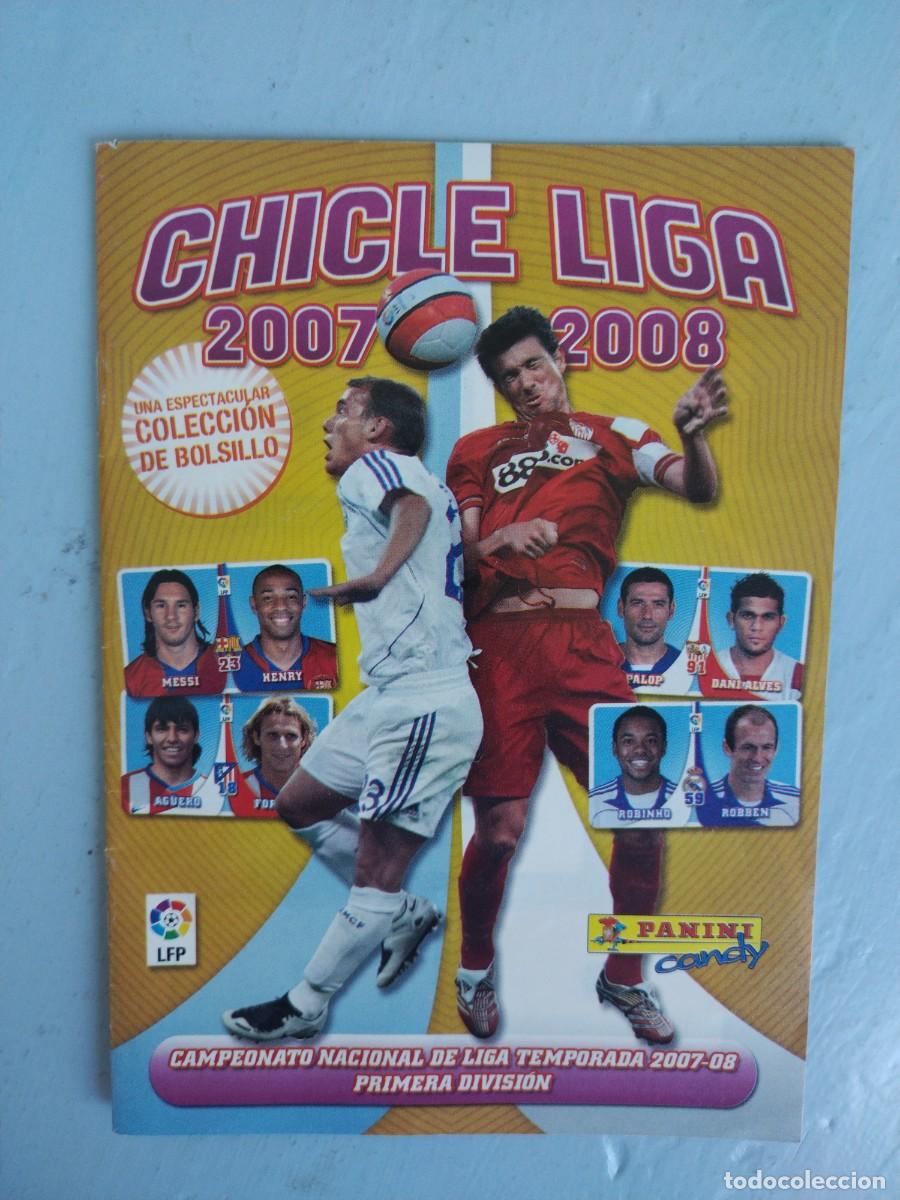 Coleccionismo Cromos antiguos: ALBUM CROMOS CHICLES LIGA 2007 2008. ver descripcion