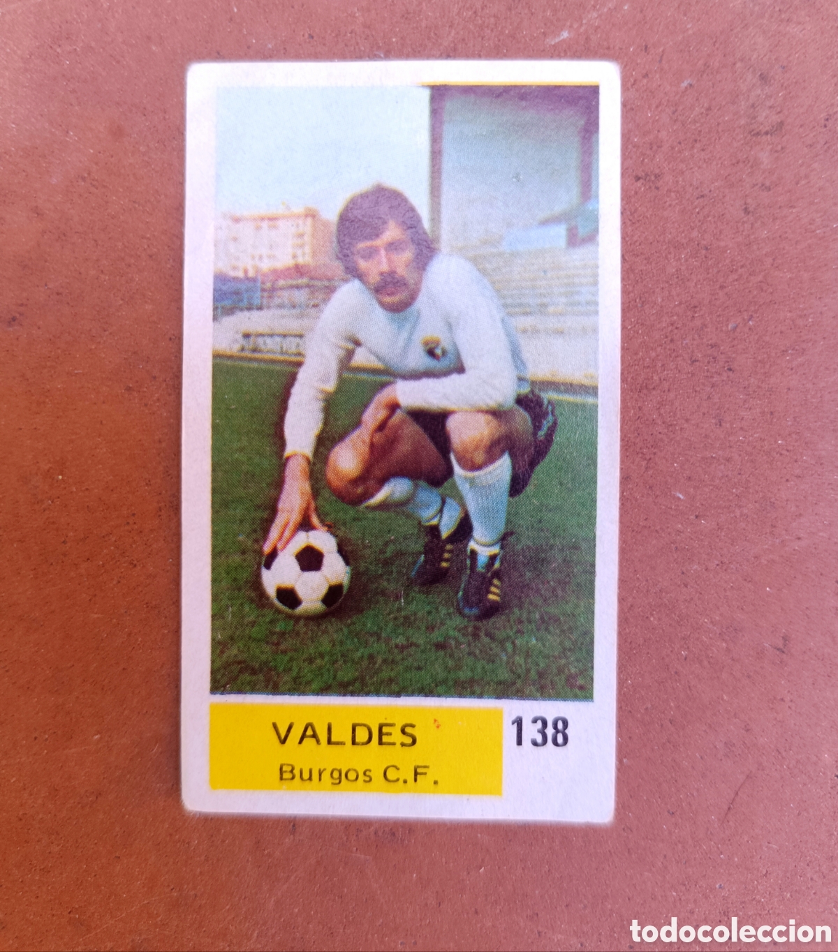 Coleccionismo Cromos antiguos: VALD&Eacute;S EDICIONES ESTADIO 76 77 CAMPEONATO NACIONAL DE LIGA BURGOS N&deg;138 NUNCA PEGADO