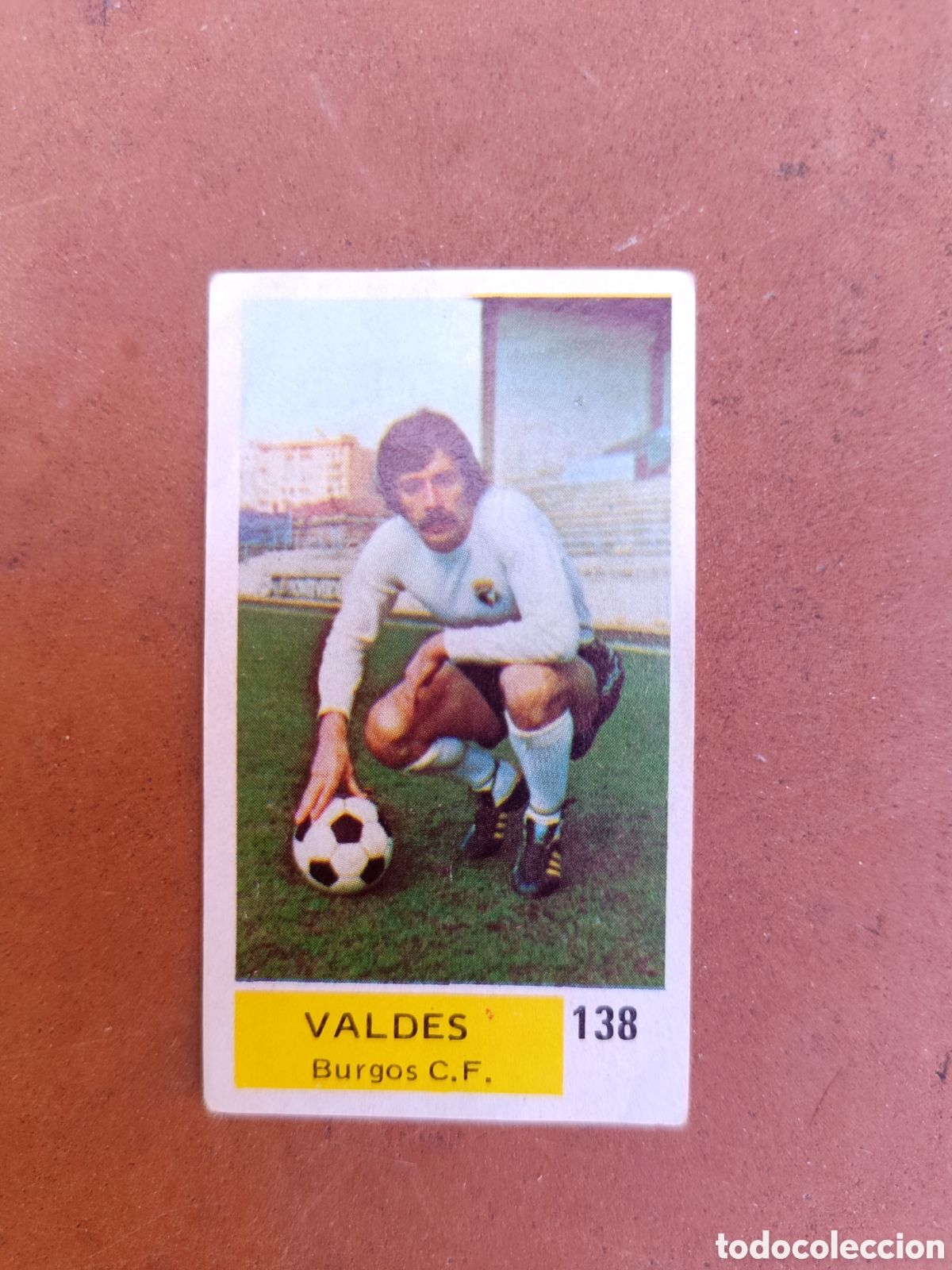 Coleccionismo Cromos antiguos: VALD&Eacute;S EDICIONES ESTADIO 76 77 CAMPEONATO NACIONAL DE LIGA BURGOS N&deg;138 NUNCA PEGADO