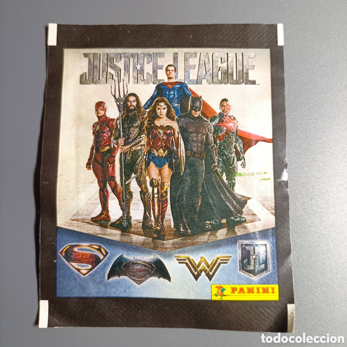 Coleccionismo Cromos antiguos: SOBRE VACIO. PANINI. JUSTICE LEAGUE