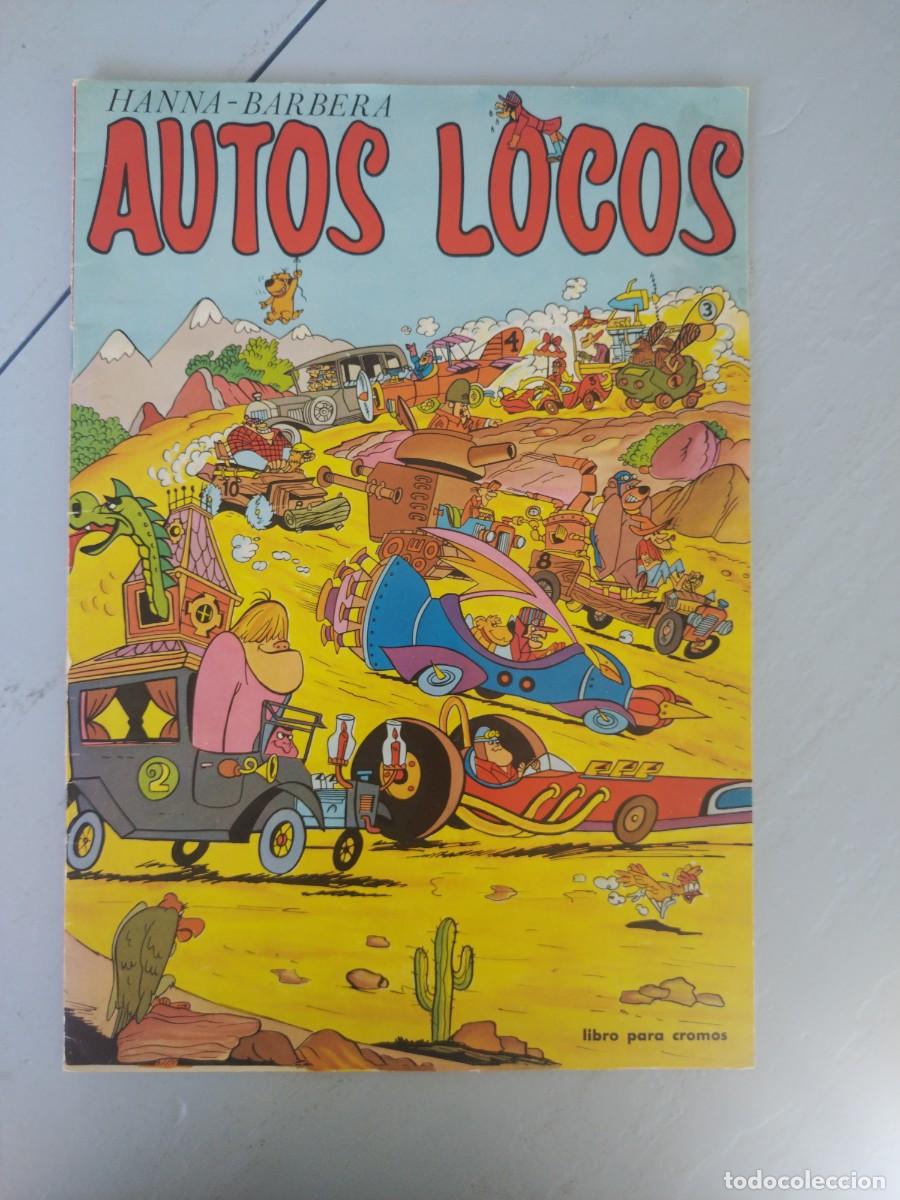 Coleccionismo Cromos antiguos: ALBUM CROMOS AUTOS LOCOS DE HANNA-BARBERA