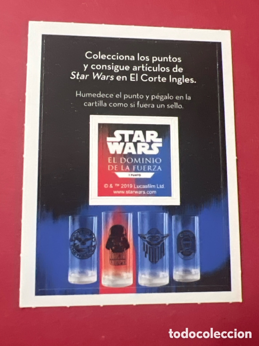 Coleccionismo Cromos antiguos: C4333. Cromo - Star Wars: El dominio de la Fuerza - Brandloyalty/El Corte Ingl&eacute;s, 2020
