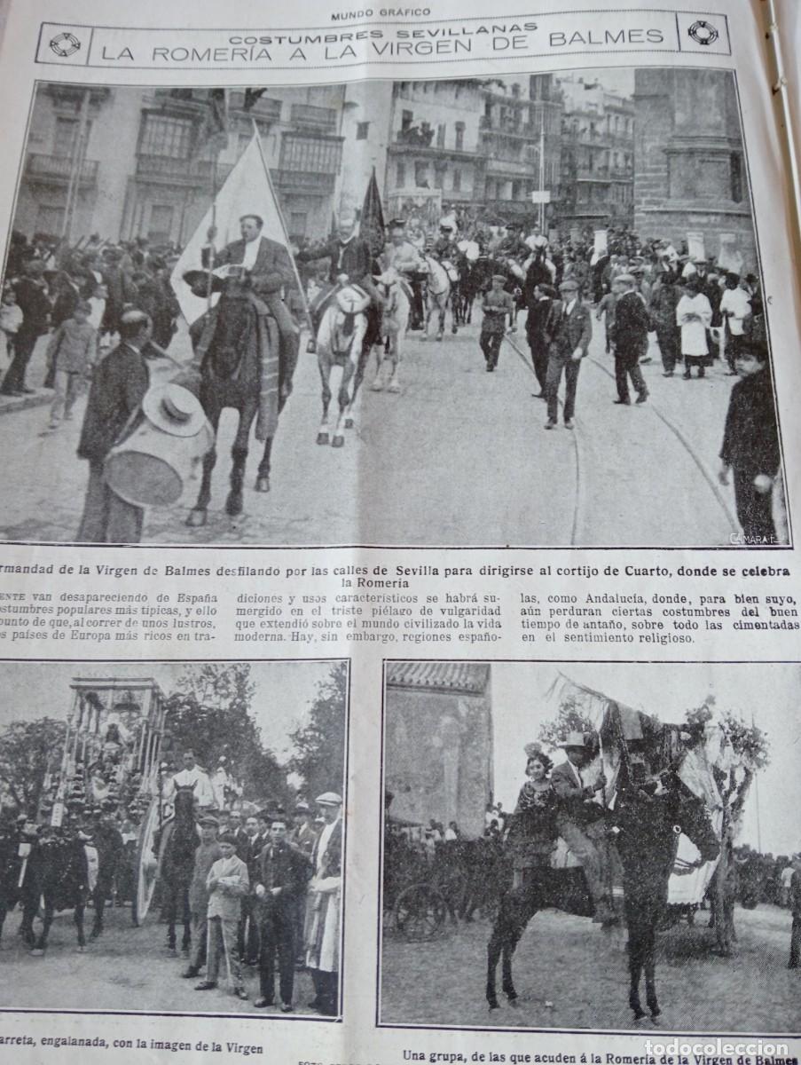 Coleccionismo Cromos antiguos: REVISTA ENTERA A&Ntilde;O 1921 ROMERIA VIRGEN DE BALMES DEL VALME XEXAUEN TORRES QUEVEDO