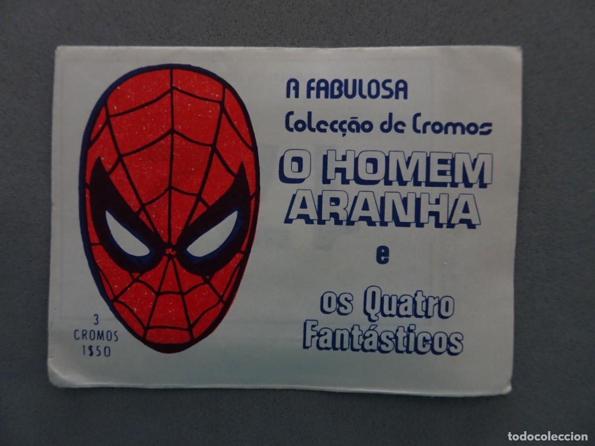 Coleccionismo Cromos antiguos: Sobre cromos sin abrir - cartera cromos cerrada - O Homem Aranha - Coleccion portuguesa