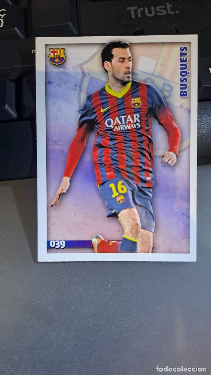 Coleccionismo Cromos antiguos: LAS FICHAS DE LA LIGA QUIZ 2015 BUSQUETS 39 BARCELONA FICHAS CROMO LIGA 2014 2015 14 15 MUNDICROMO