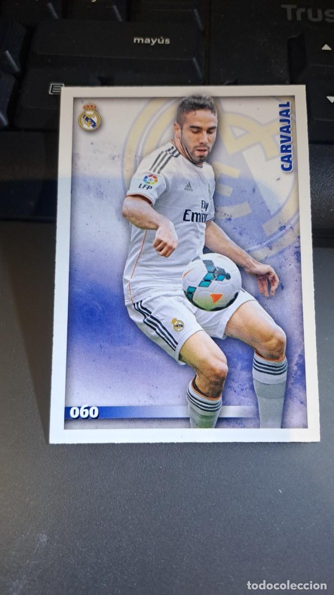 Coleccionismo Cromos antiguos: LAS FICHAS DE LA LIGA QUIZ 2015 CARVAJAL 60 REAL MADRID CROMO LIGA 2014 2015 14 15 MUNDICROMO