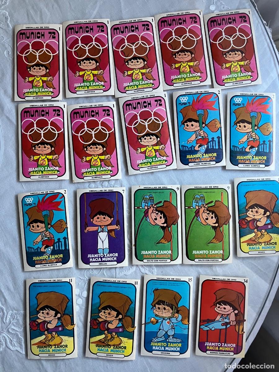 Coleccionismo Cromos antiguos: LOTE 19 CROMOS ALGUNOS REPETIDOS PEGATINA ADHESIVA JUANITO ZAHOR HACIA M&Uacute;NICH NUEVOS