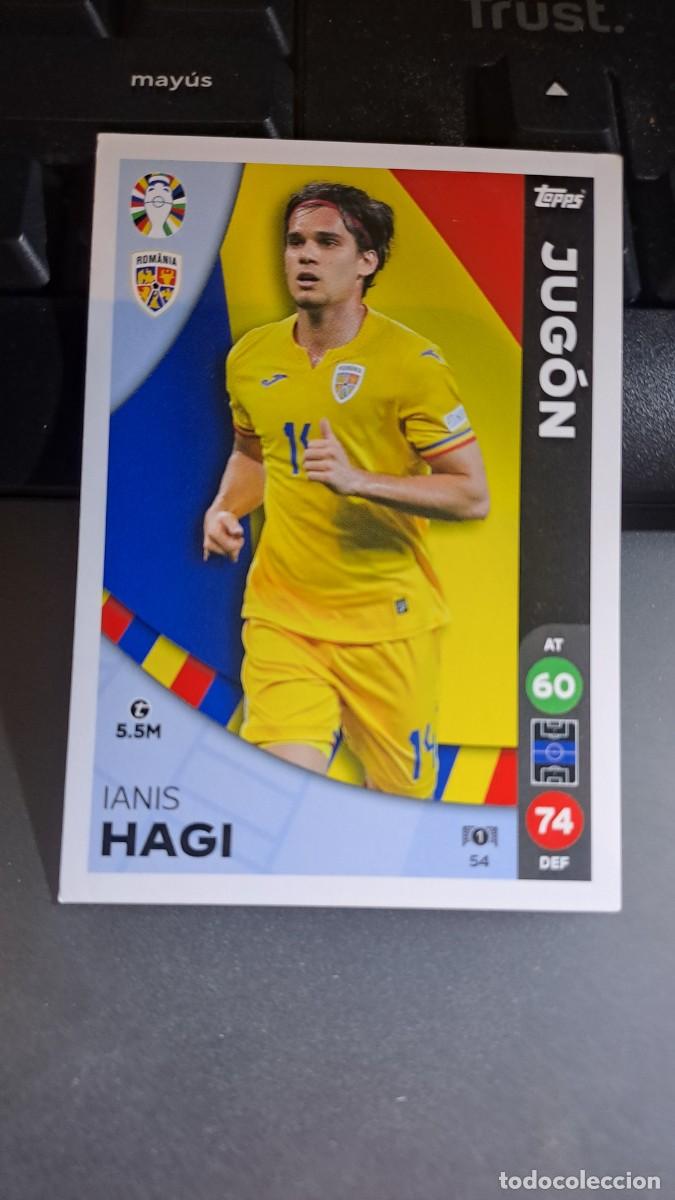 Coleccionismo Cromos antiguos: CROMO IANIS HAGI 54 JUGON RUMANIA TOPPS MATCH ATTAX LIDL EURO 2024 GERMANY ALEMANIA