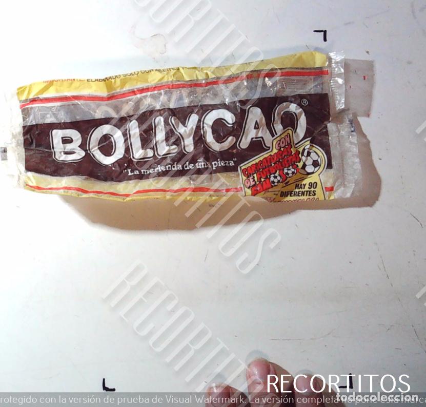 Coleccionismo Cromos antiguos: ENVOLTORIO BOLLYCAO 1989 1990 LAS CARICATURAS DE FUTBOLISTAS FAMOSOS