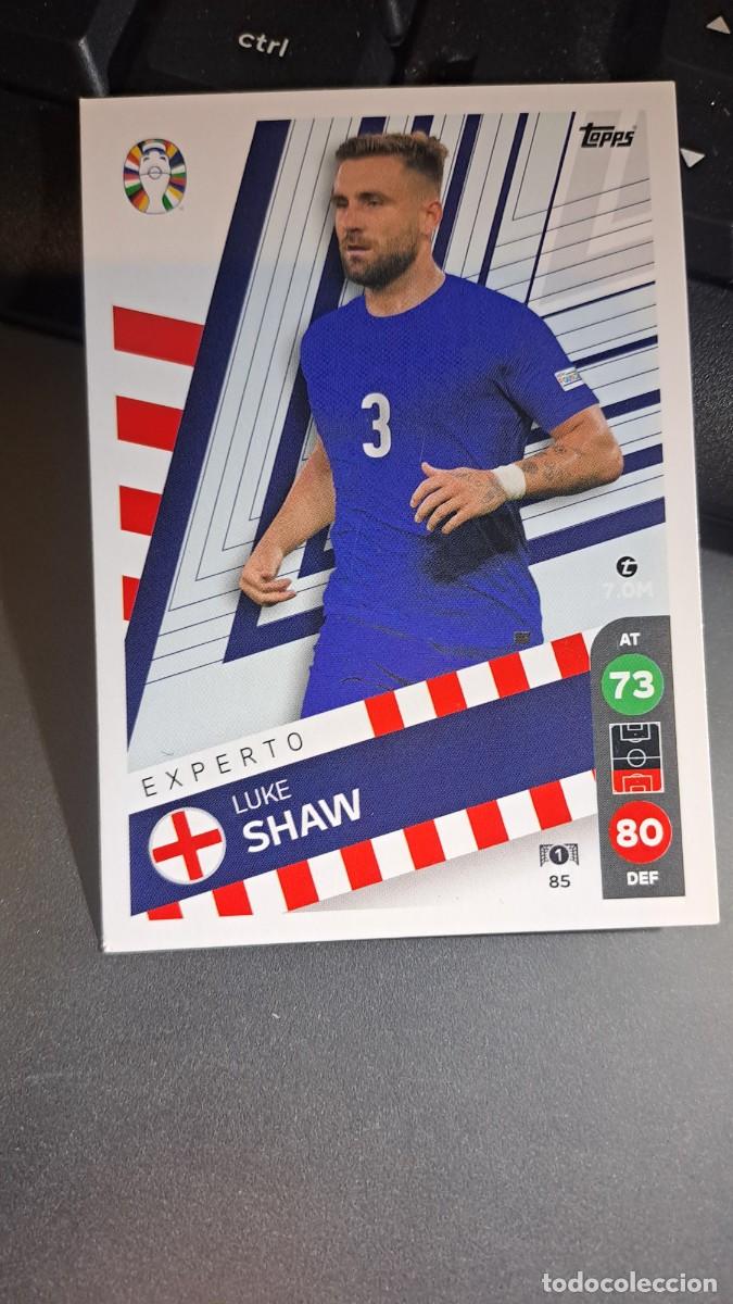 Coleccionismo Cromos antiguos: CROMO LUKE SHAW 85 EXPERTO INGLATERRA ENGLAND TOPPS MATCH ATTAX LIDL EURO 2024 GERMANY ALEMANIA