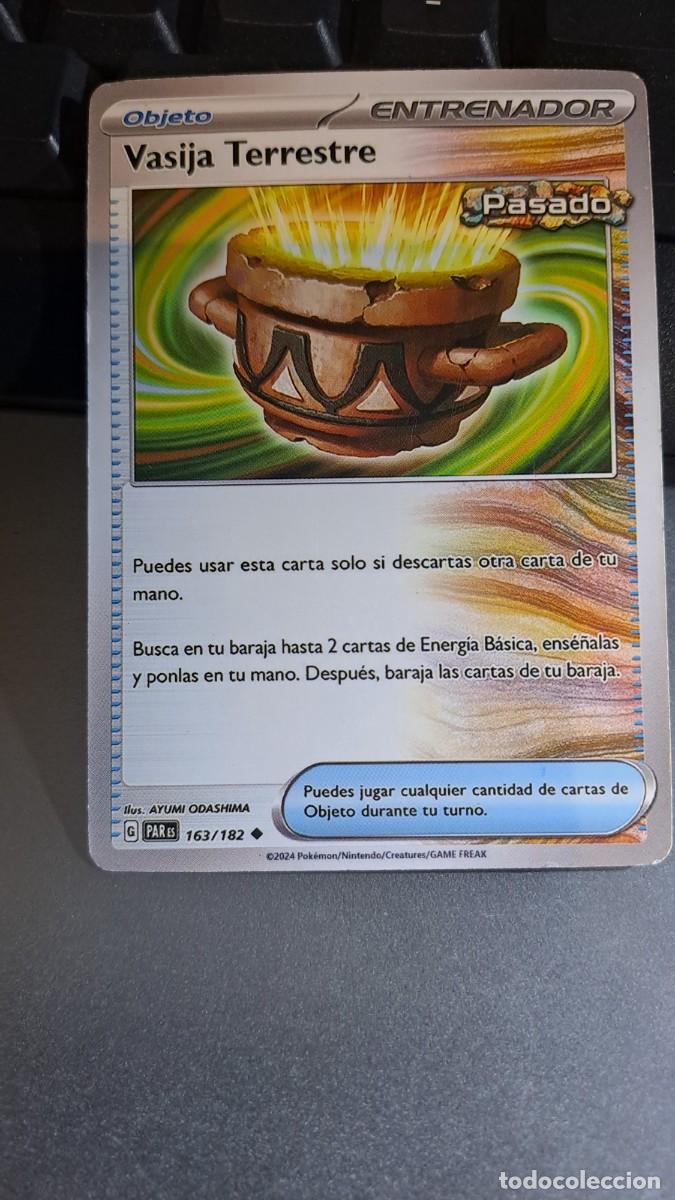 Coleccionismo Cromos antiguos: CROMO CARTA CARD VASIJA TERRESTRE 163/182 ENTRENADOR POKEMON 2024