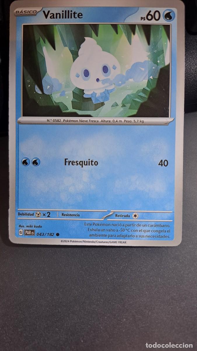 Coleccionismo Cromos antiguos: CROMO CARTA CARD VANILLITE 43/182 POKEMON 2024