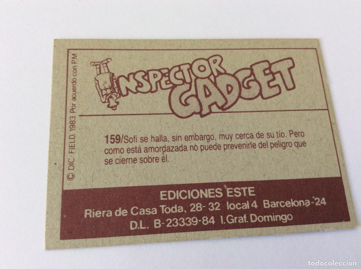 Coleccionismo cromos antiguos: Cromo 159 El inspector Gadget 1983 Ediciones Este 83 - Foto 2