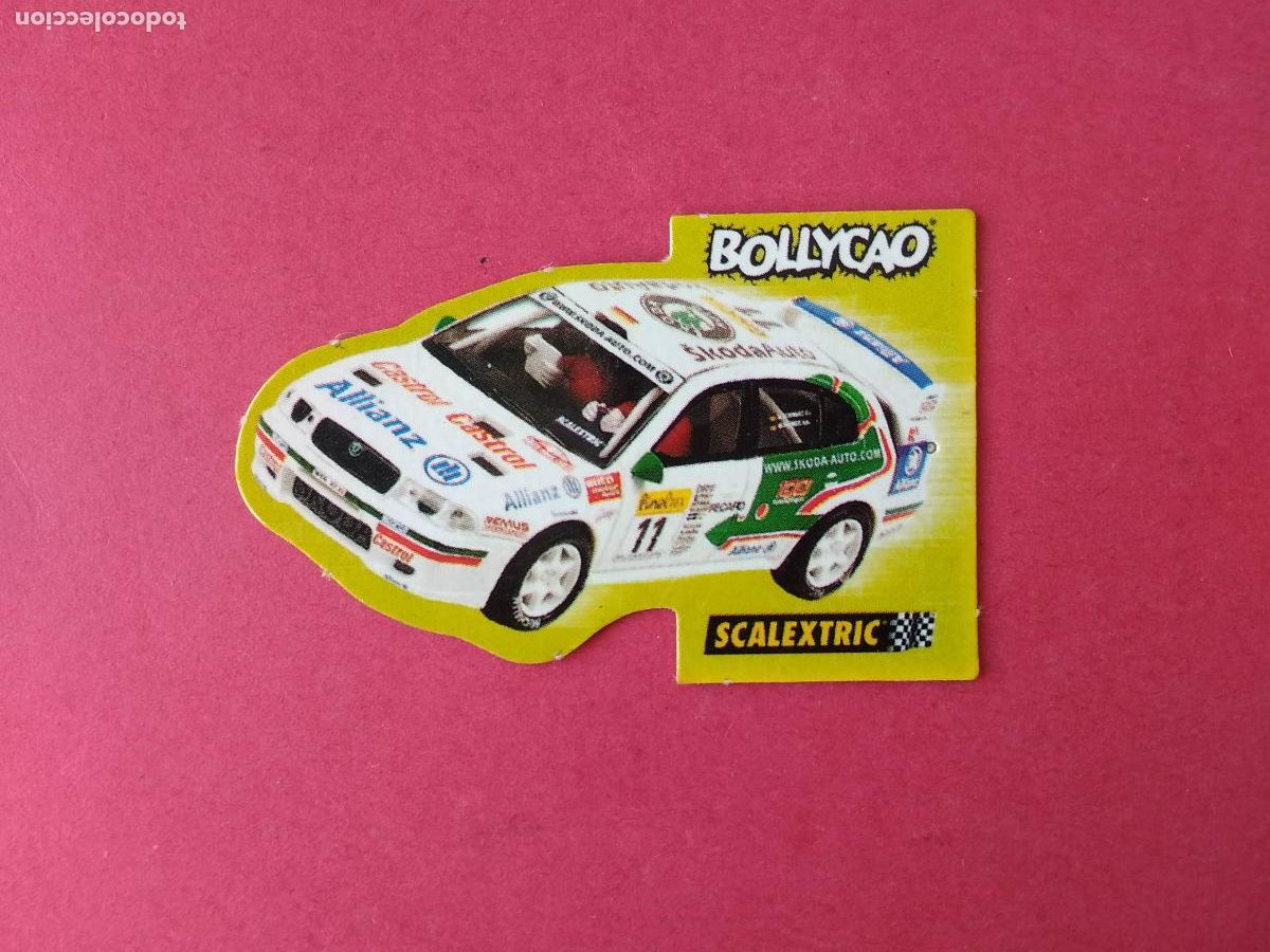 Coleccionismo Cromos antiguos: CROMO NUNCA PEGADO BOLLYCAO BOLLY CARS SCALEXTRIC , SKODA OCTAVIA WRC MONTECARLO 2001