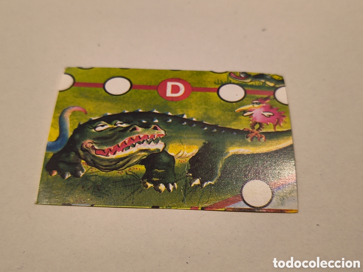 Coleccionismo Cromos antiguos: EL LIBRO DE LOS JUEGOS. BIMBO. 1979. HUIDA ENTRE SAURIOS