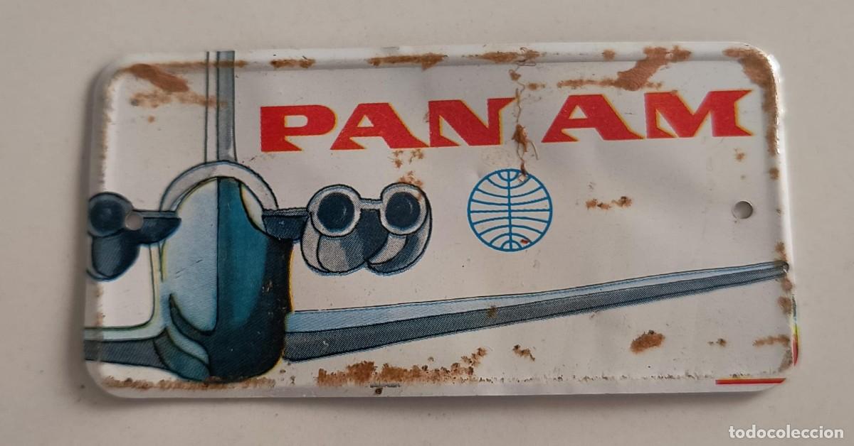 Coleccionismo Cromos antiguos: CHAPA MET&Aacute;LICA N&ordm; 20 PAN AM - AEROM&Eacute;XICO - BIMBO - 1970