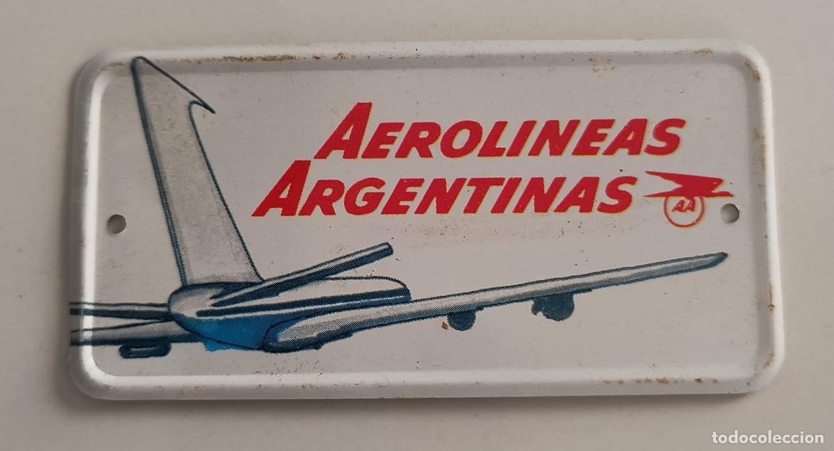 Coleccionismo Cromos antiguos: CHAPA MET&Aacute;LICA N&ordm; 24 AEROLINEAS ARGENTINAS - AEROM&Eacute;XICO - BIMBO - 1970
