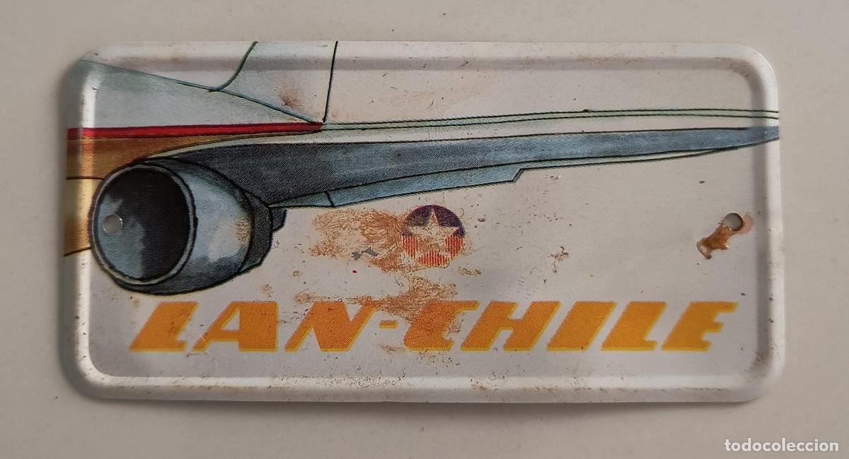 Coleccionismo Cromos antiguos: CHAPA MET&Aacute;LICA N&ordm; 25 LAN CHILE - AEROM&Eacute;XICO - BIMBO - 1970