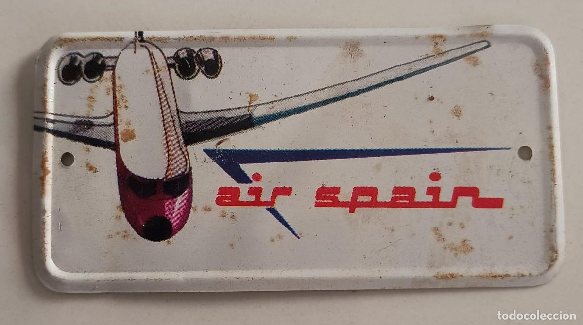 Coleccionismo Cromos antiguos: CHAPA MET&Aacute;LICA N&ordm; 32 AIR SPAIN - AEROM&Eacute;XICO - BIMBO - 1970