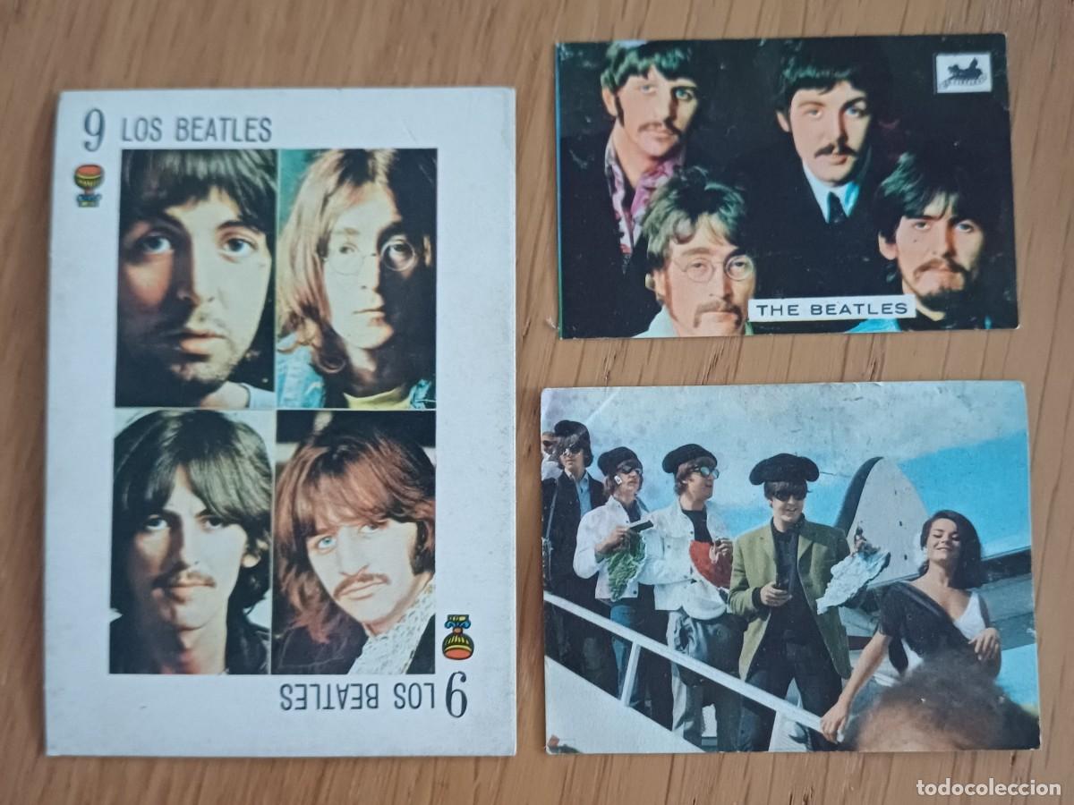 Coleccionismo Cromos antiguos: 3 cromos Los Beatles, diferentes colecciones y estados, miren fotos