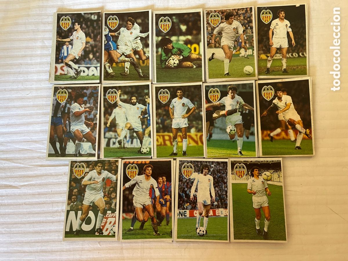Coleccionismo Cromos antiguos: valencia cf 84 85 cromos sin pegar 14 diferentes