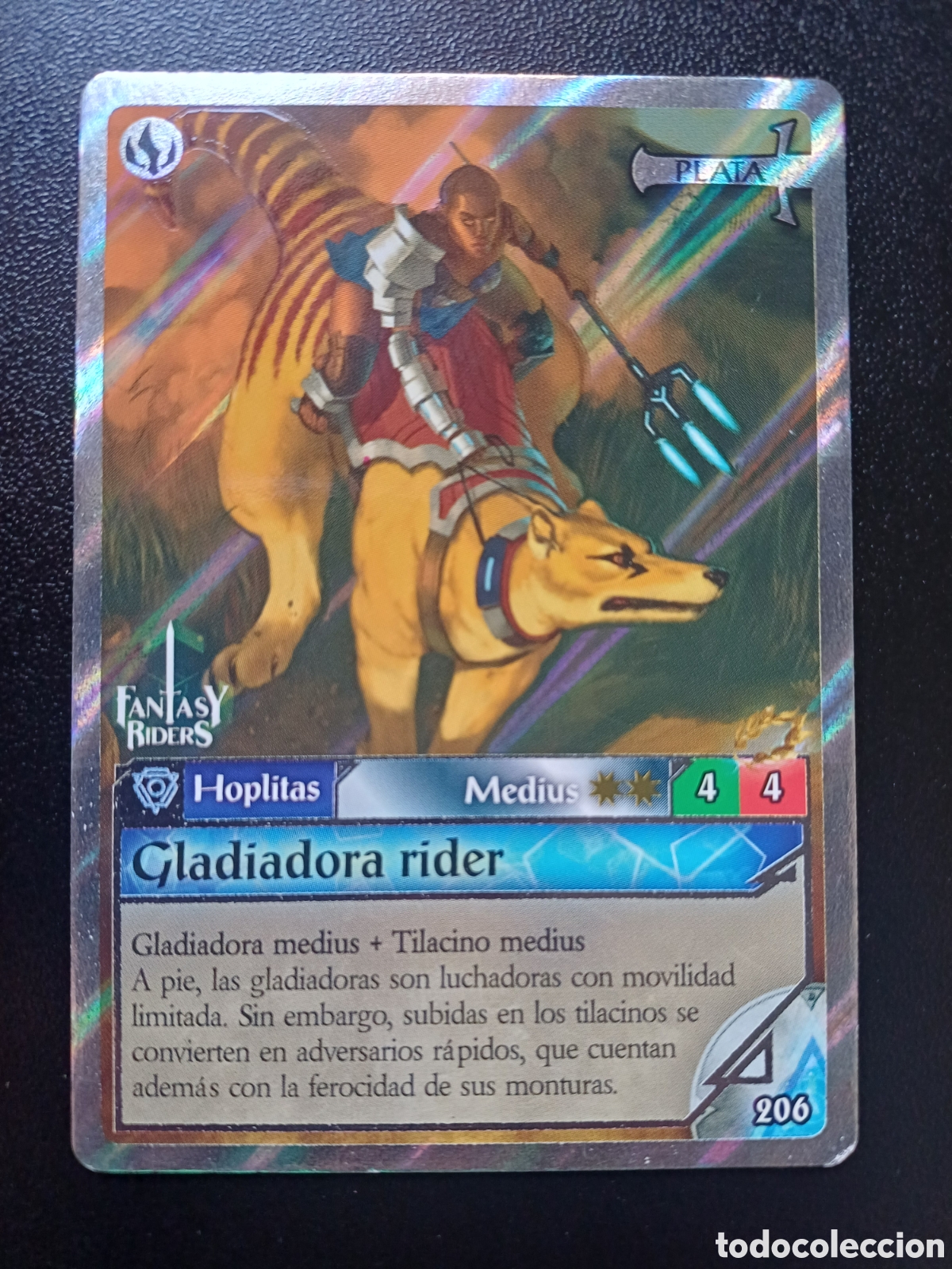 Collezionismo Figurine antiche: #206 GLADIADORA RIDER MEDIUS FANTASY RIDERS EL RESURGIR DE LOS DRAGONES 2021