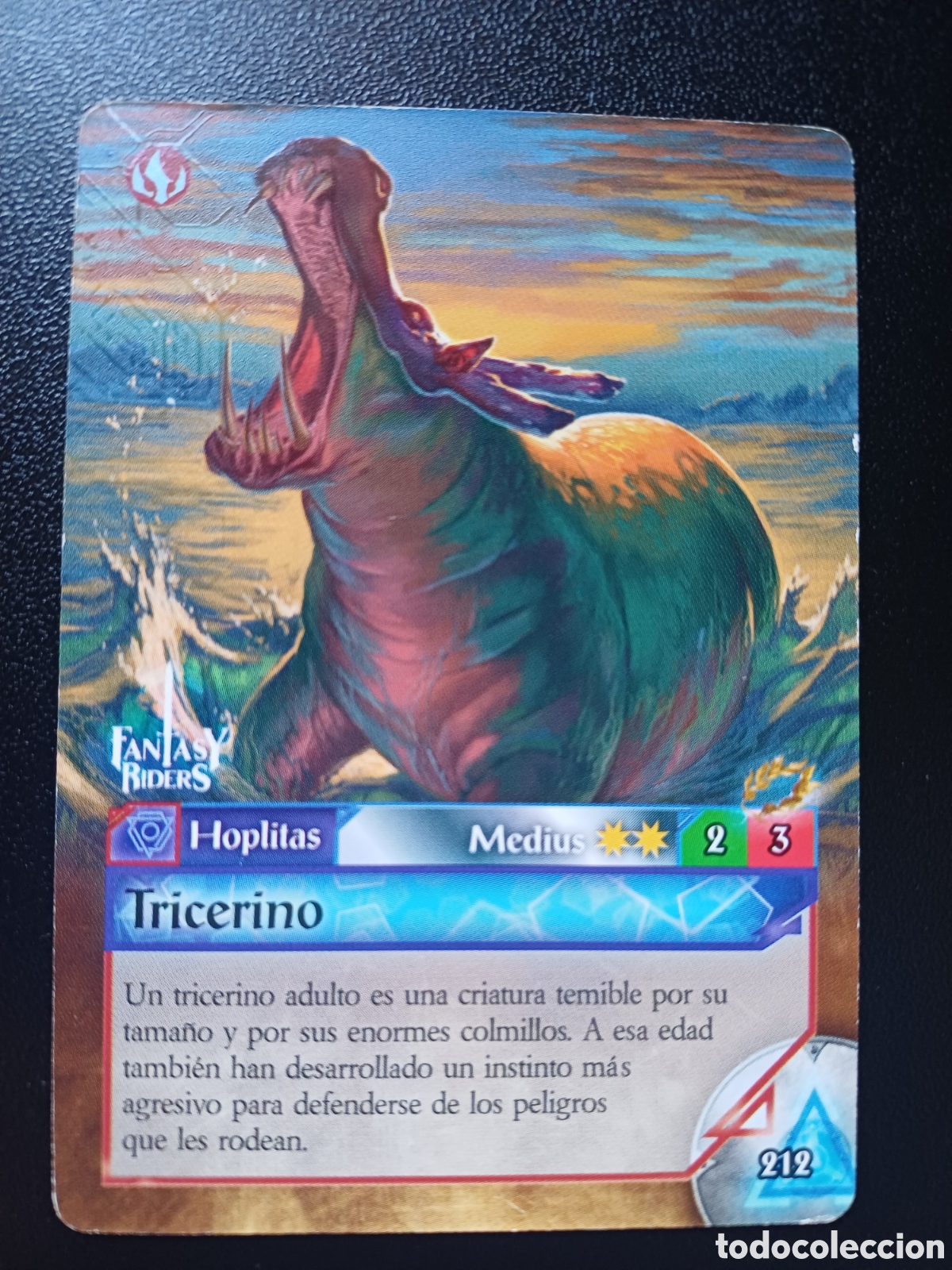 Collezionismo Figurine antiche: #212 TRICERINO MEDIUS FANTASY RIDERS EL RESURGIR DE LOS DRAGONES 2021