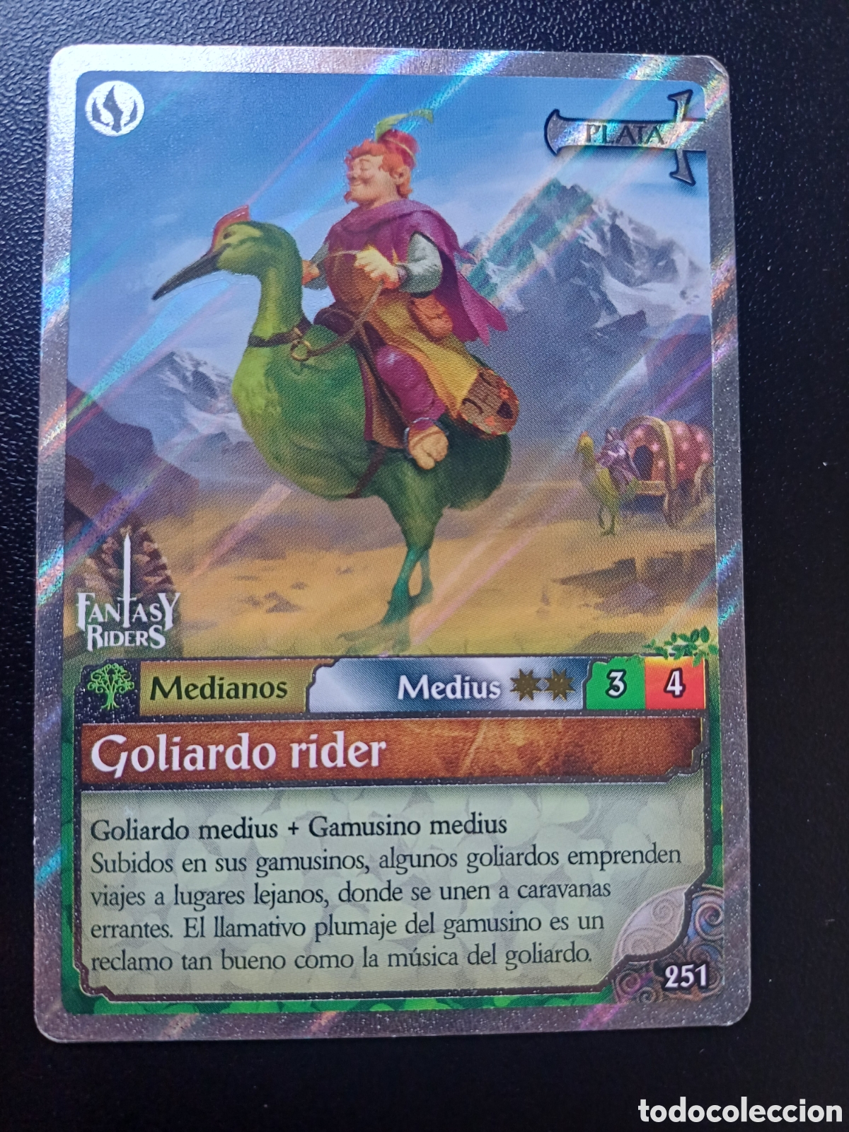 Coleccionismo Cromos antiguos: #251 GOLIARDO RIDER MEDIUS FANTASY RIDERS EL RESURGIR DE LOS DRAGONES 2021
