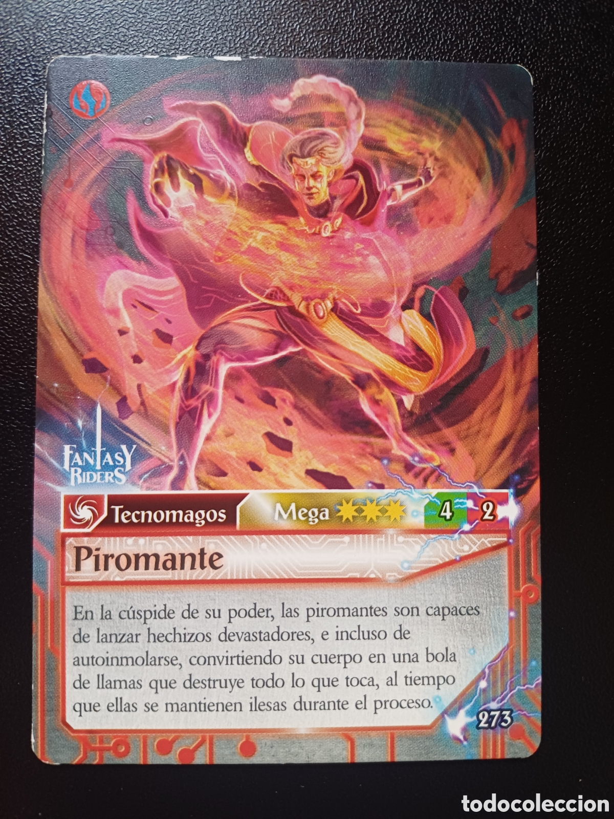 Coleccionismo Cromos antiguos: #273 PIROMANTE MEGA FANTASY RIDERS EL RESURGIR DE LOS DRAGONES 2021