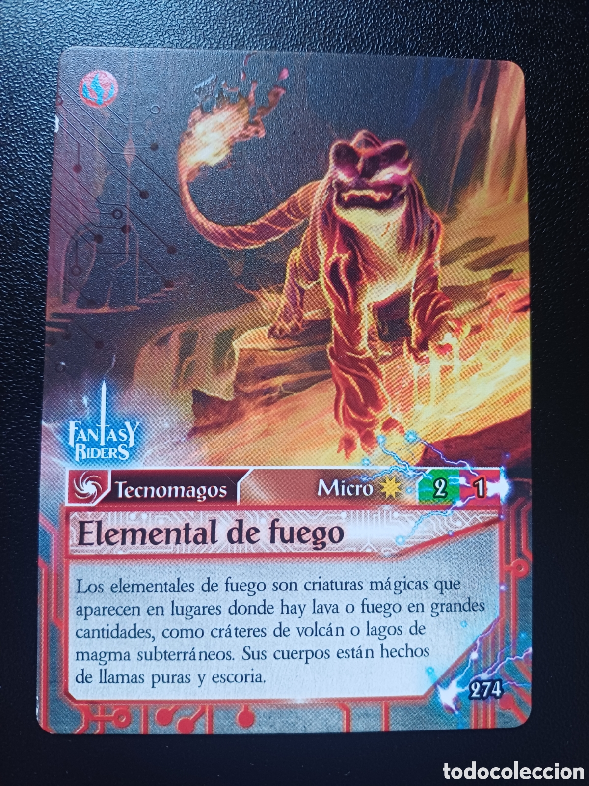 Coleccionismo Cromos antiguos: #274 ELEMENTAL DE FUEGO MICRO FANTASY RIDERS EL RESURGIR DE LOS DRAGONES 2021