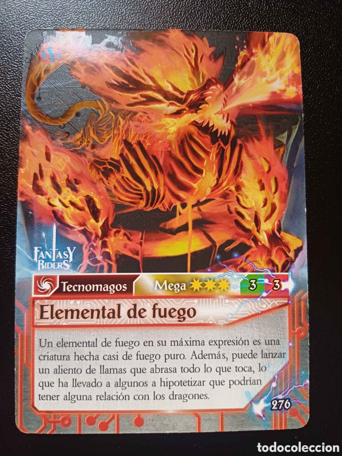 Coleccionismo Cromos antiguos: #276 ELEMENTAL DE FUEGO MEGA FANTASY RIDERS EL RESURGIR DE LOS DRAGONES 2021