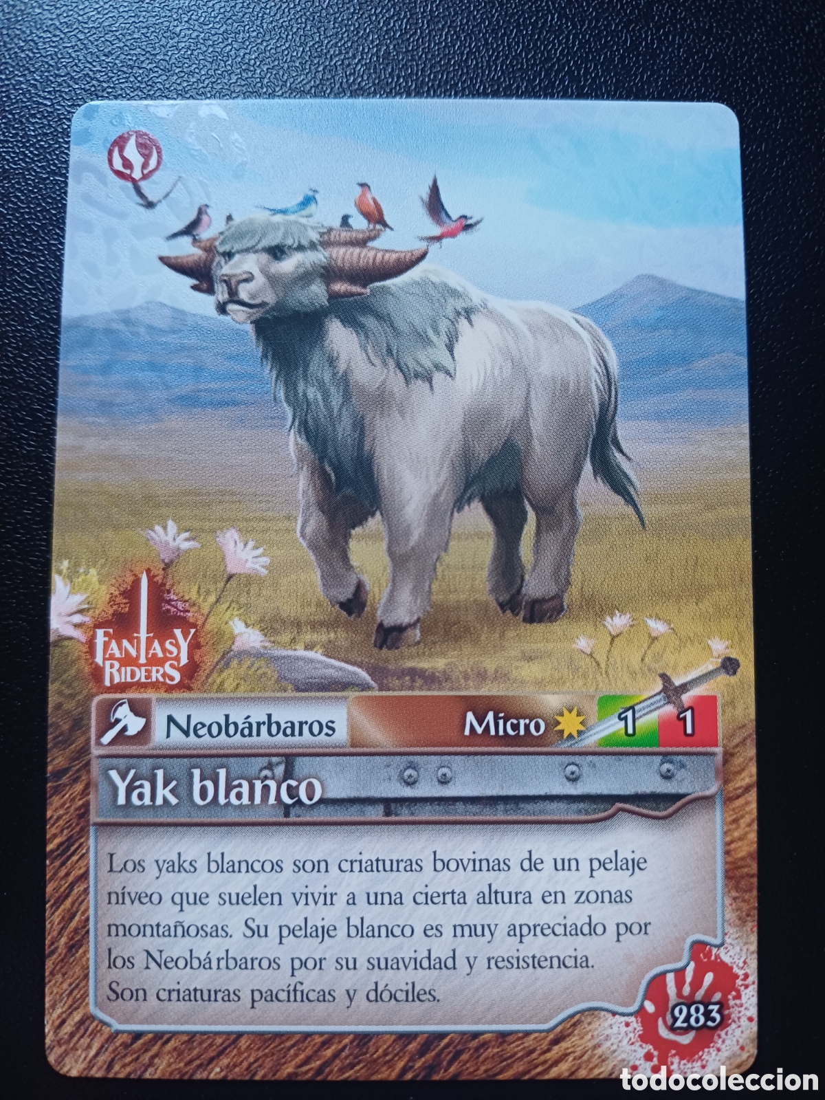 Coleccionismo Cromos antiguos: #283 YAK BLANCO MICRO FANTASY RIDERS EL RESURGIR DE LOS DRAGONES 2021