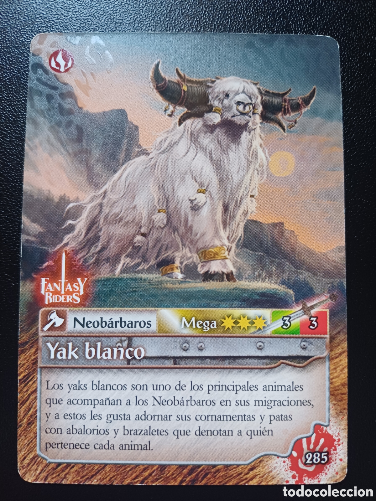 Coleccionismo Cromos antiguos: #285 YAK BLANCO MEGA FANTASY RIDERS EL RESURGIR DE LOS DRAGONES 2021