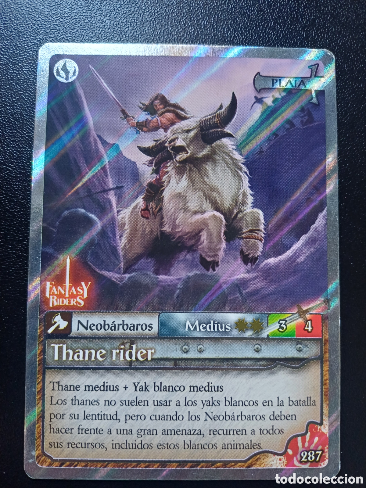 Coleccionismo Cromos antiguos: #287 THANE RIDER MEDIUS FANTASY RIDERS EL RESURGIR DE LOS DRAGONES 2021