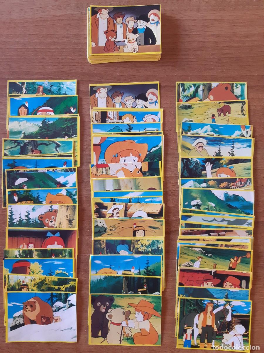 Coleccionismo Cromos antiguos: LOTE 100 CROMOS DIFERENTES JACKY EL OSO DE TALLAC DANONE A&Ntilde;O 1978. NUNCA PEGADOS, SIN PEGAR