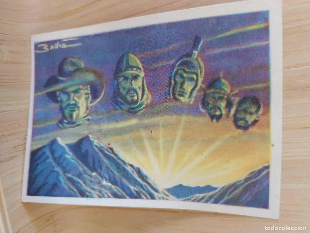 Coleccionismo Cromos antiguos: FANTASIA HUESO ATECA HEROES LEGENDARIOS CROMO 1 RECUPERADO ORIGINAL ILUSTRACION BADIA