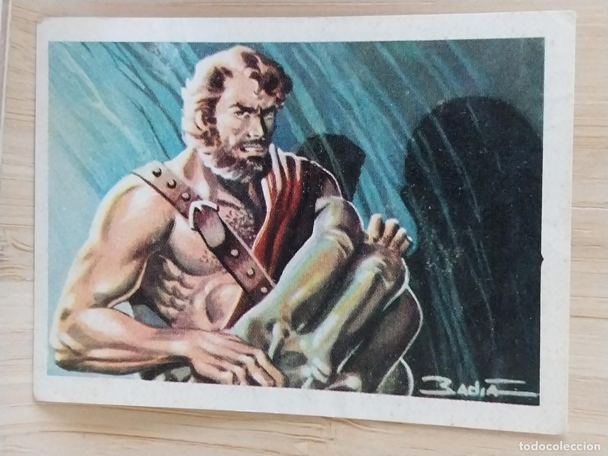 Coleccionismo Cromos antiguos: ULISES HUESO ATECA HEROES LEGENDARIOS CROMO 5 RECUPERADO NUNCA ORIGINAL ILUSTRACION BADIA