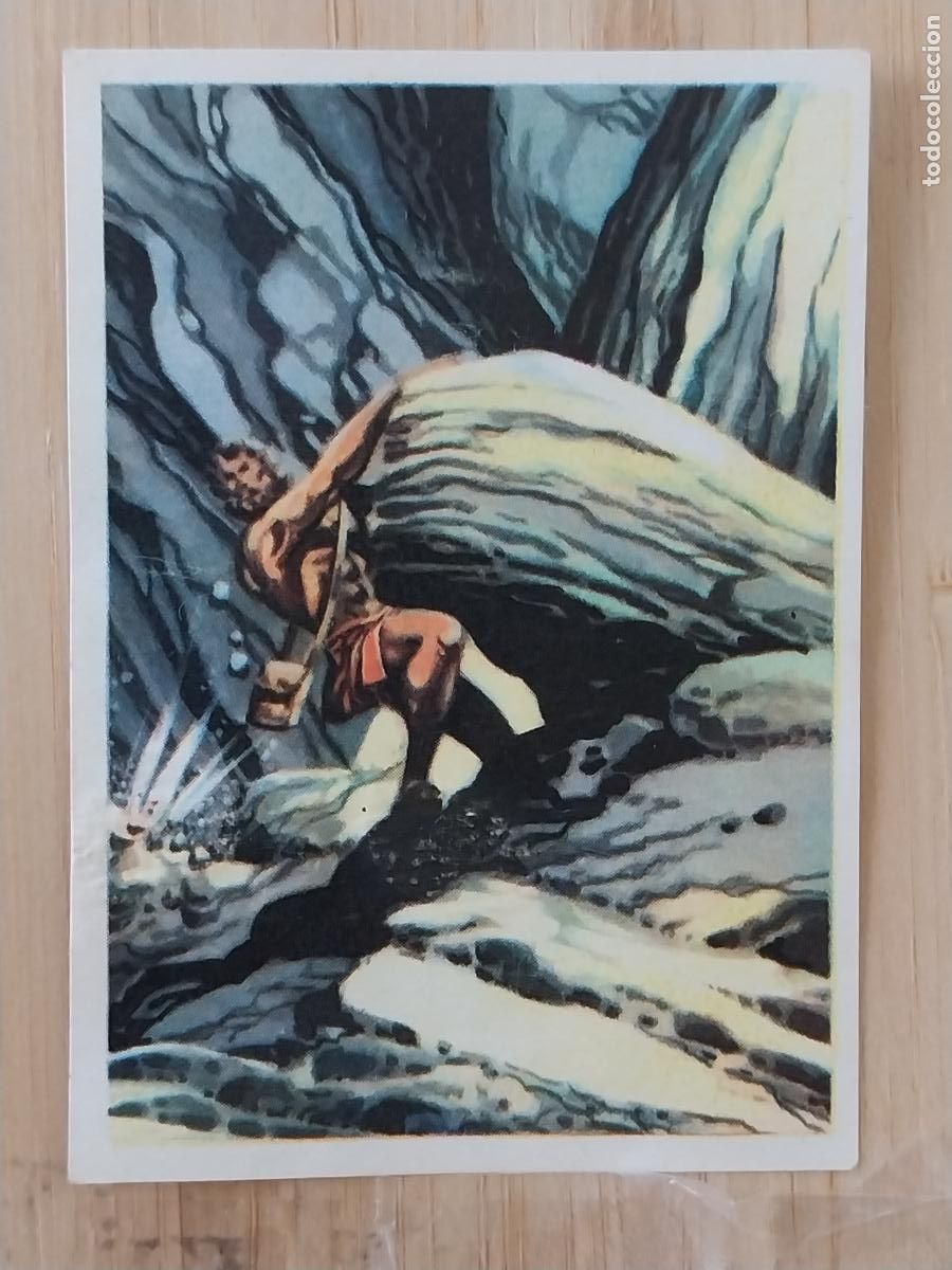 Coleccionismo Cromos antiguos: ULISES HUESO ATECA HEROES LEGENDARIOS CROMO 8 RECUPERADO NUNCA ORIGINAL ILUSTRACION BADIA