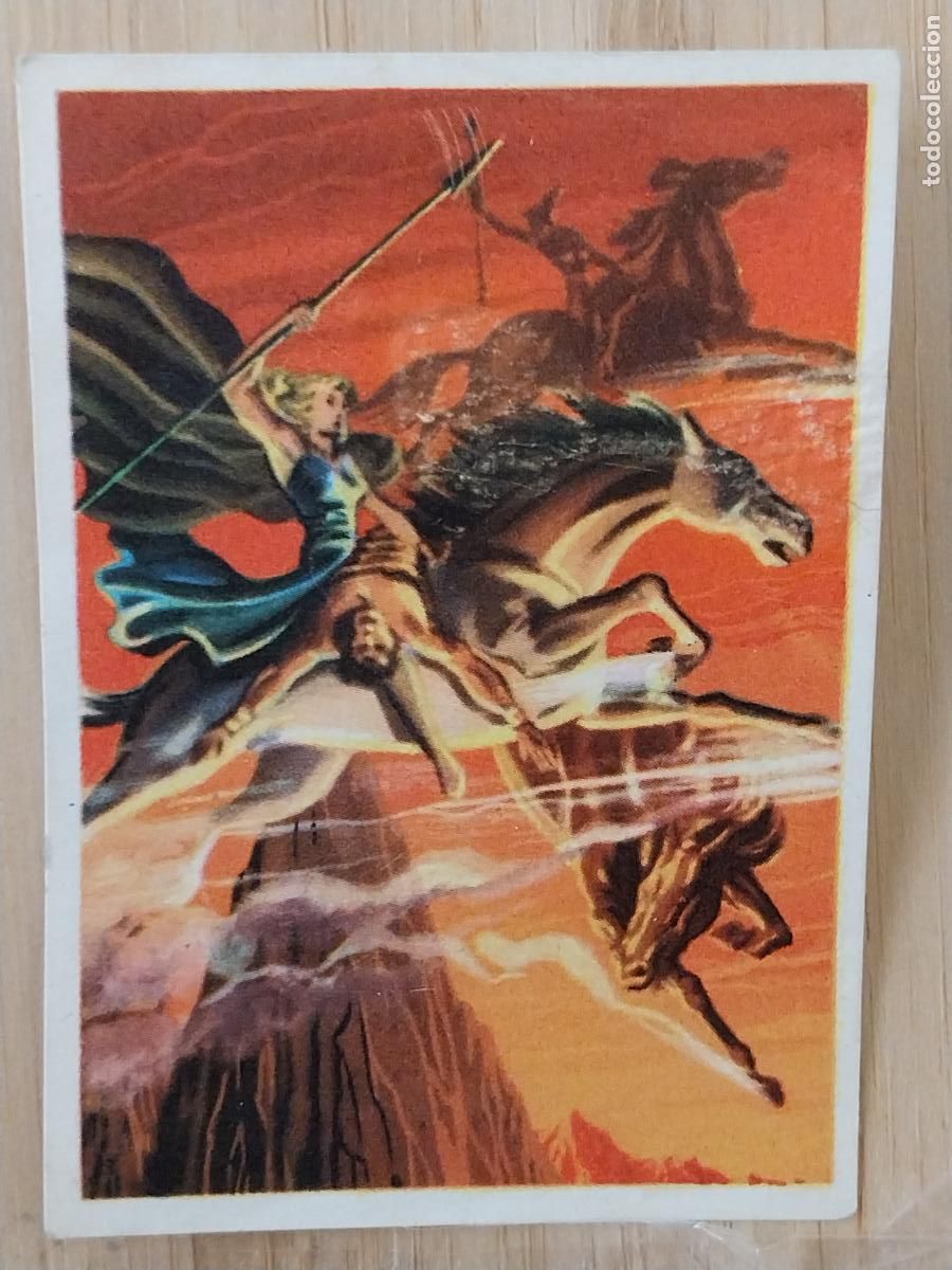 Coleccionismo Cromos antiguos: SIGFRIDO HUESO ATECA HEROES LEGENDARIOS CROMO 11 RECUPERADO NUNCA ORIGINAL ILUSTRACION BADIA