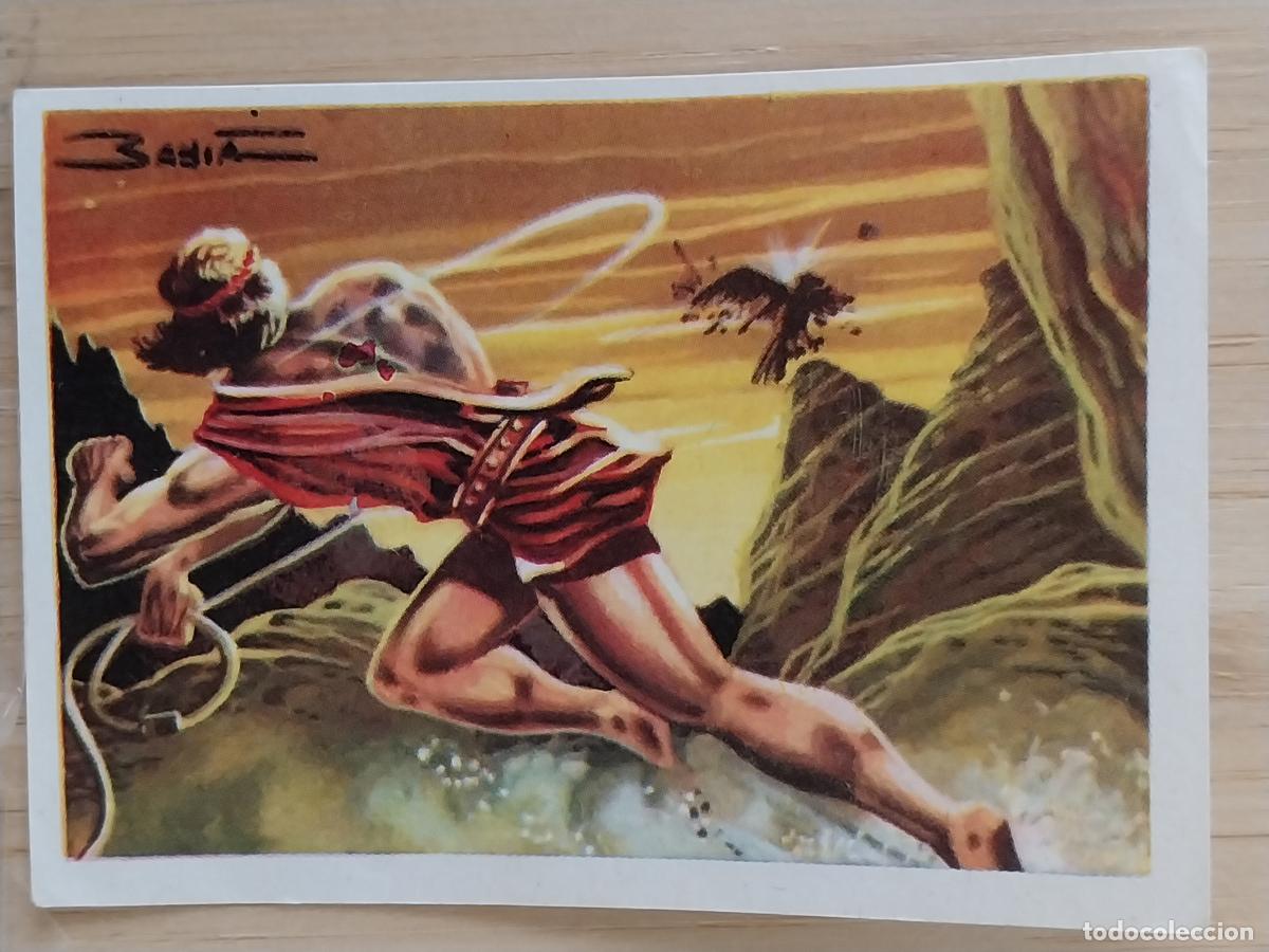 Coleccionismo Cromos antiguos: DAVID CHOCOLATE HUESO ATECA HEROES LEGENDARIOS CROMO 26 RECUPERADO ORIGINAL ILUSTRACION BADIA