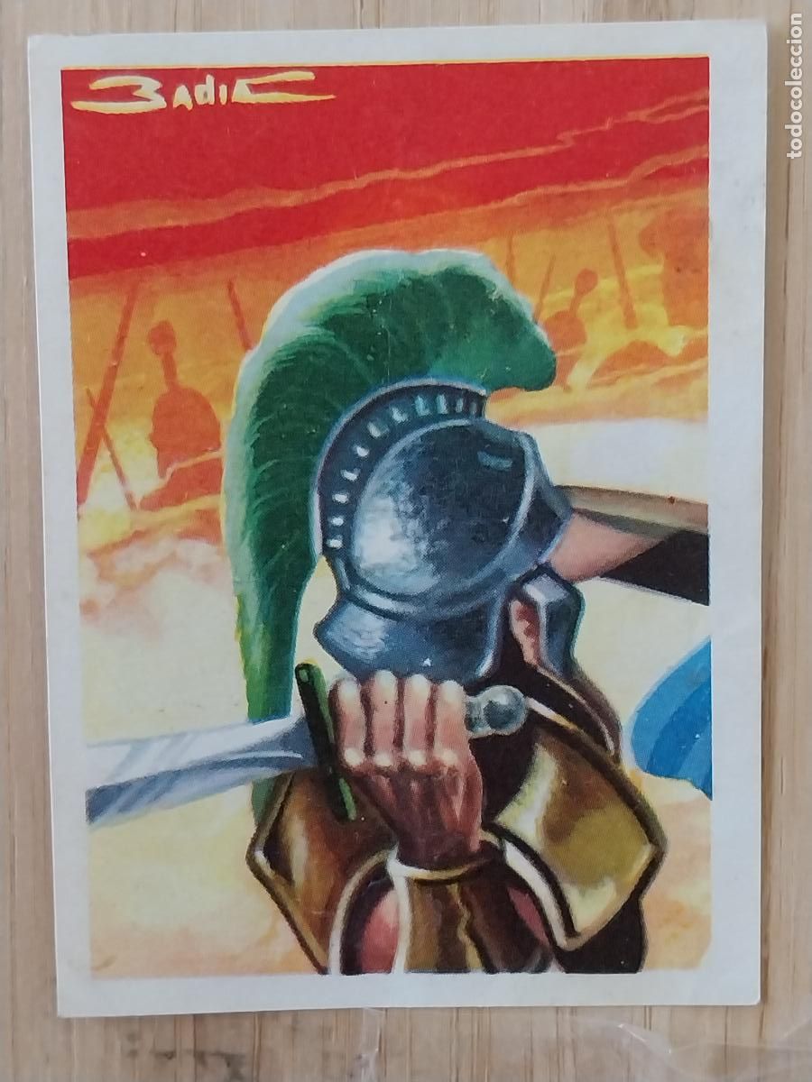Coleccionismo Cromos antiguos: ALEJANDRO MAGNO CHOCOLATE HUESO ATECA HEROES LEGENDARIOS CROMO 34 RECUPERADO ILUSTRACION BADIA